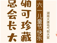 湖南大唐電氣祝大家六一快樂！